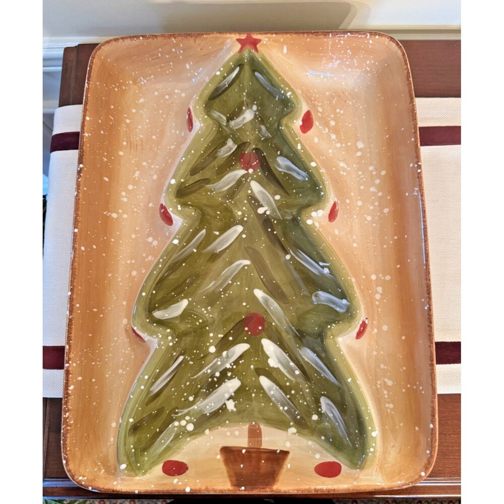 Tabletops Unlimited Winter Wonderland Christmas Tree 3-D Chip & Dip Server